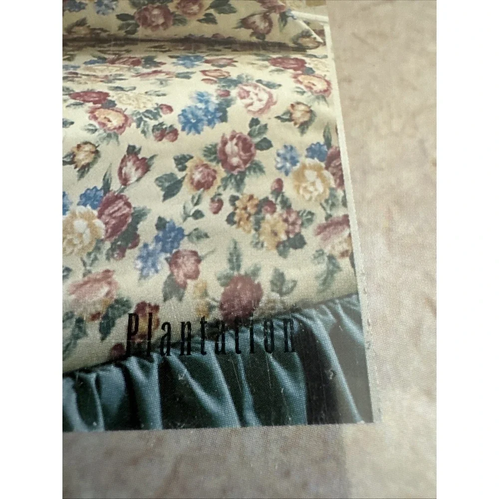 Vintage Caress Twin Flat Sheet Ashlee  Percale NEW USA 39 X 76 in